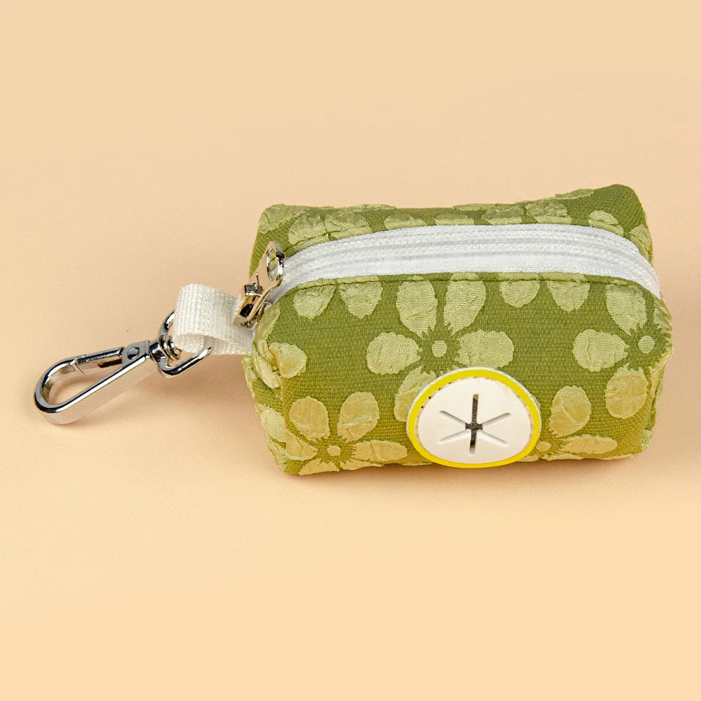 Cute Flower Pattern Dog Poop Bag Holder Dispenser Suitable Walk Dog Factory Direct Sale