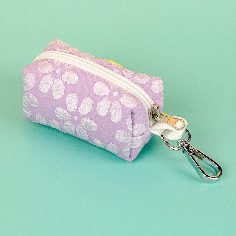 Cute Flower Pattern Dog Poop Bag Holder Dispenser Suitable Walk Dog Factory Direct Sale