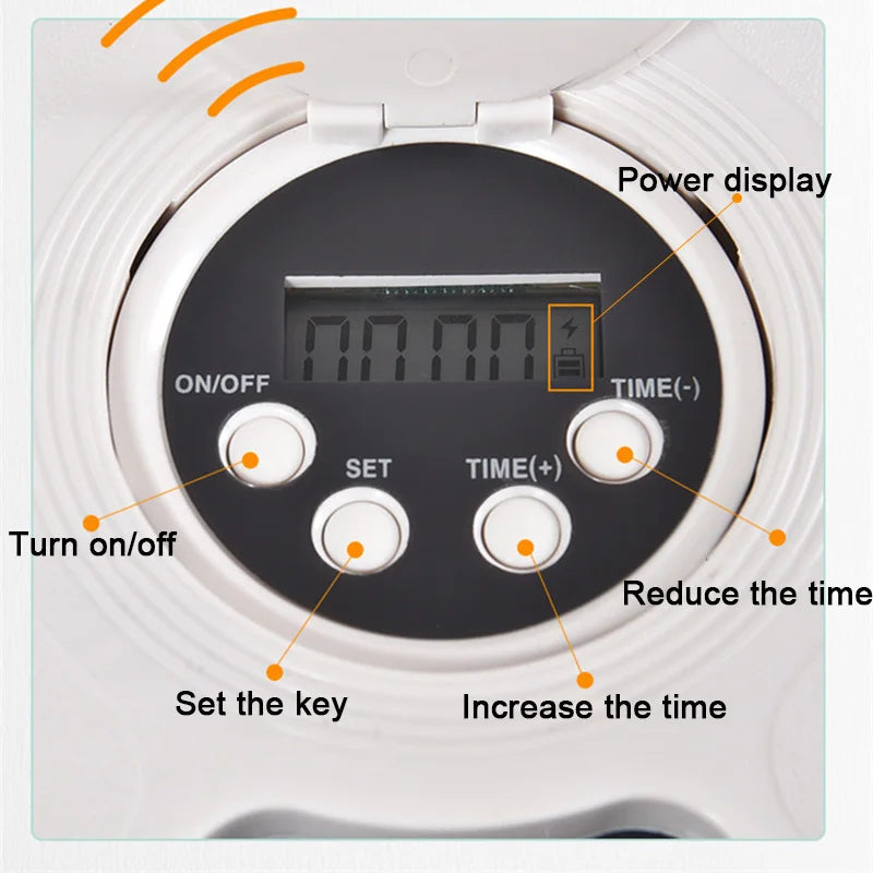 6 Meal Trays, Digital Timer, Portion Control, with Voice Recorder, Automatic Feeder for Dogs and Cats, Dry and Wet Food