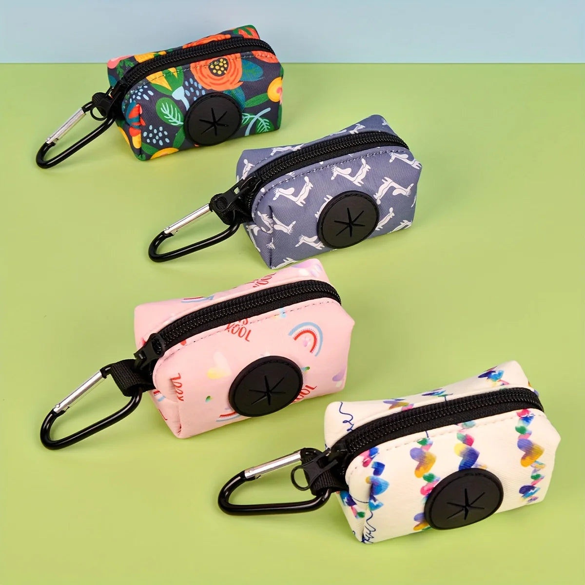 Portable Dog Poop Bag Dispenser Fashion Pet Waste Bag Holder Lightweight Walking Storage Bag Pooper Scooper Accessory for Puppy