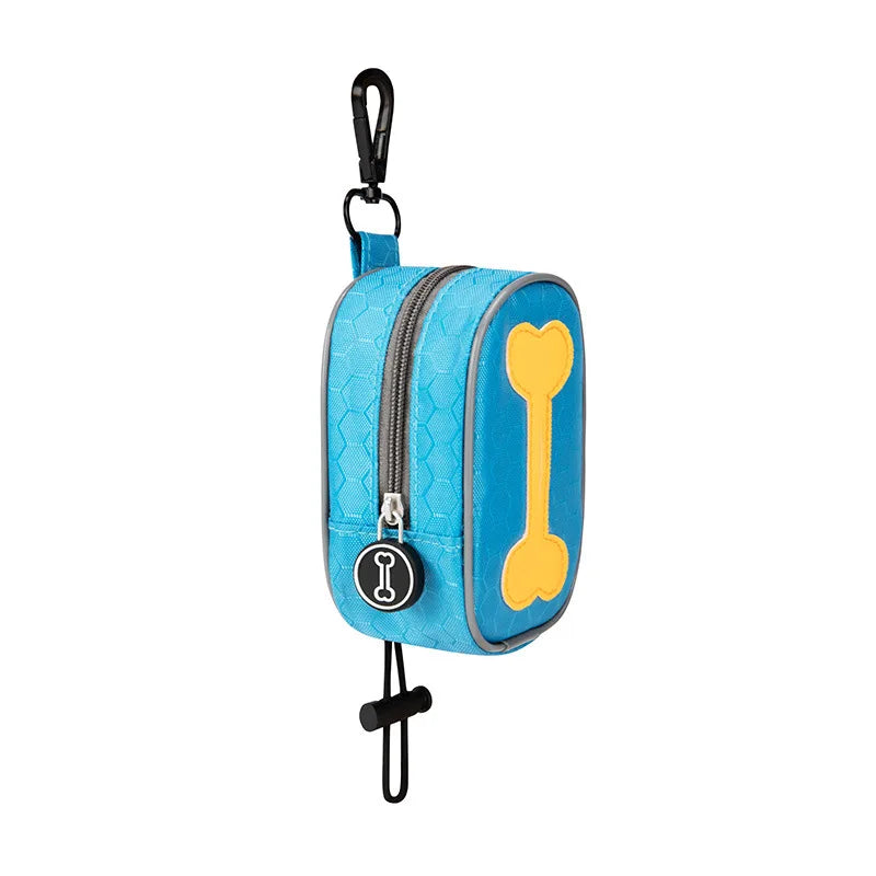 Dog Poop BagHangable Dispenser Zipper Dogs Walking Accessory Waste Bag Holder Portable Cute Garbage Bags Organizer Pet Supplies