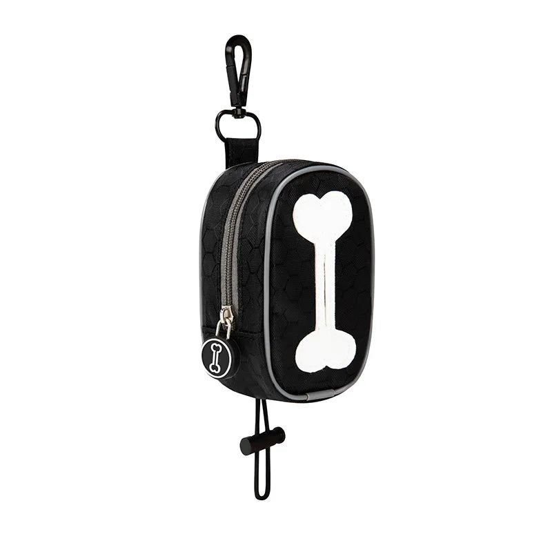 Dog Poop BagHangable Dispenser Zipper Dogs Walking Accessory Waste Bag Holder Portable Cute Garbage Bags Organizer Pet Supplies