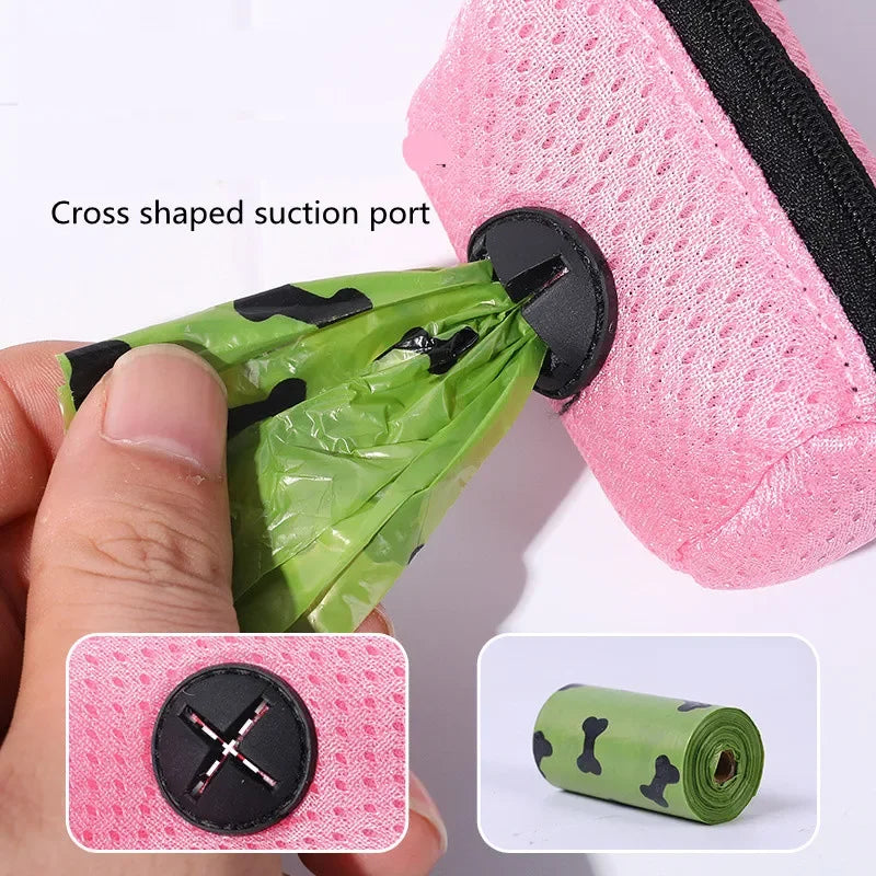 Dog Poop Bag Dispenser Hangingable Dog Poop Bag Holder Poo Bags Dispenser for Dogs Walking Garbage Bags Dispensers Pet Supplies