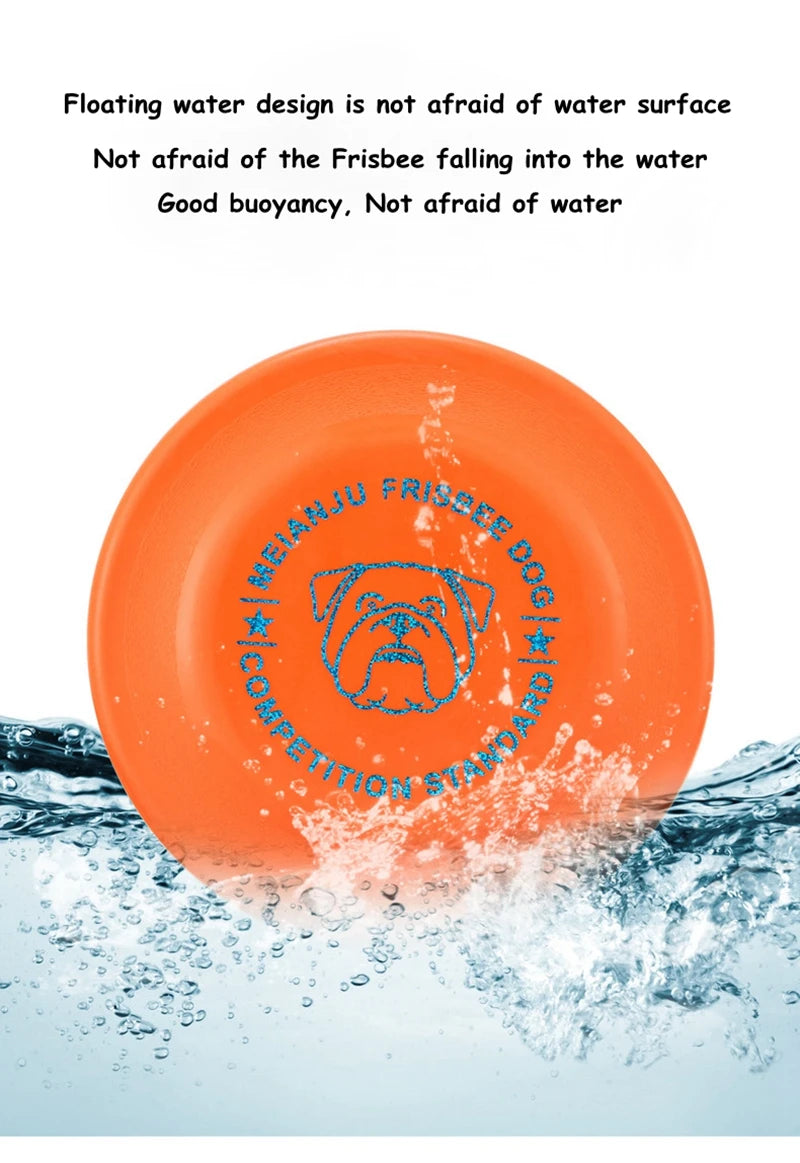 Standard Competition Pet Dog Flying Discs Funny Dog Toy Training Flying Discs Interactive Bite Resistant Silica Gel Soft Toys