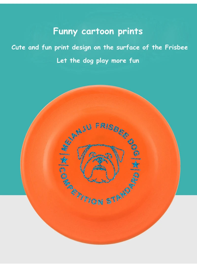 Standard Competition Pet Dog Flying Discs Funny Dog Toy Training Flying Discs Interactive Bite Resistant Silica Gel Soft Toys