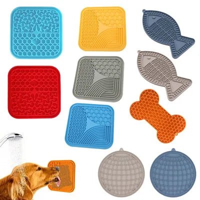 Pet Cat Dog Slow Food Bowl Fat Help Healthy Round Anti-choking Thickened And Non-slip Multiple Colors Shapes