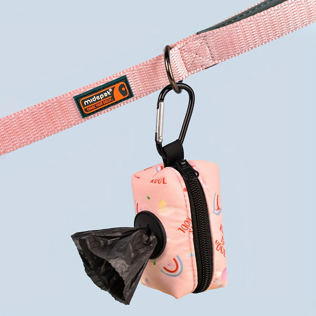 Portable Dog Poop Bag Dispenser Fashion Pet Waste Bag Holder Lightweight Walking Storage Bag Pooper Scooper Accessory for Puppy