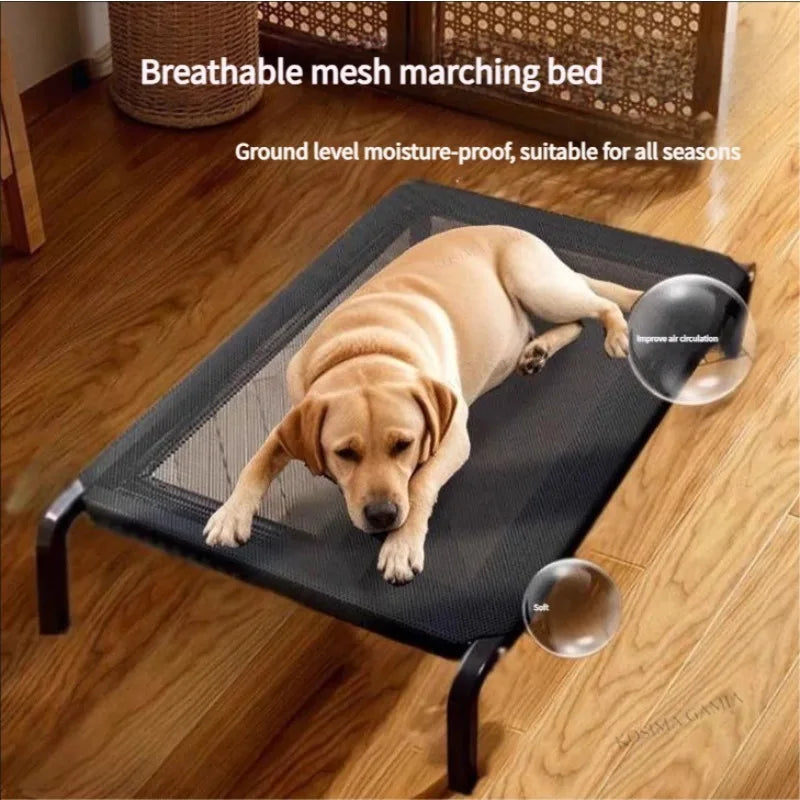 Dog Bed Summer Dogs Beds Breathable Camping Bed for Large Dog Sleeping Kennel Removable Dogs Washable Sofa Beds Pet Cushion Mat